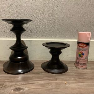 Pottery Barn Pillar Candle Holders